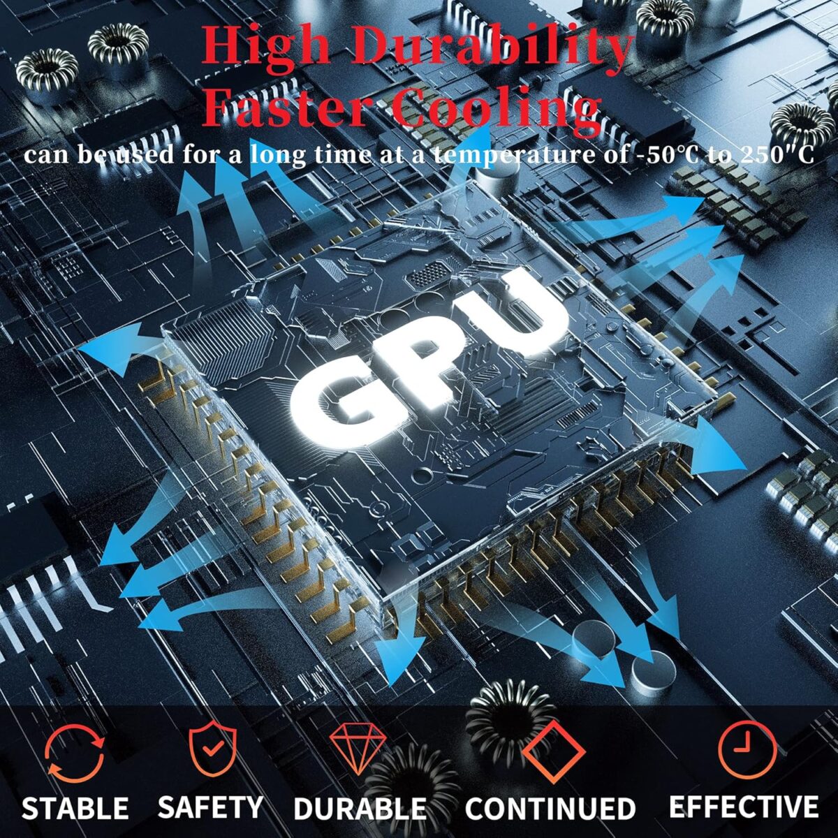 THERMAL-HY510 THERMAL PASTE HEATSINK COMPOUNDS HY510 30G Halnziye HY510 Grey Thermal Grease 25g Syringe With 1.93W/m-K Conductivity, Low Thermal Impedance, Wide Temperature Range, High Insulation, Entry CPU & LED Module Cooling Paste