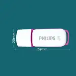 Philips USB Flash Drive 64GB Snow Edition USB 3.0, High-Speed Data Transfer, LED Activity Indicator, Plug And Play Storage, Colorful Design | FM64FD75B