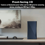 FD-C-ERA2N-03 FRACTAL DESIGN ERA 2 MINI-ITX MIDNIGHT BLUE CASE Fractal Era 2 Midnight Blue Mini-ITX Case With Anodized Aluminum Body, Walnut Top Panel, PCIe 4.0 Riser, 280 Mm AIO Support, Dual Aspect PWM Fans, 4×2.5-Inch Drive Mounts, 3-Slot GPU Support ~ FD-C-ERA2N-03