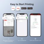 NIIMBOT D11 New Version Label Maker Machine with Tape,300DPI Bluetooth Label Printer, Portable Thermal Printer,Sticker Maker for Organizing Home Office School,Blue