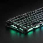 GravaStar Mercury V75-HE Gaming Keyboard With RGB Gateron Magnetic Jade Pro Switch : 8000Hz Polling Rate, 0.005mm Magnetic Switch Precision, 0.125ms Ultra-Low Latency, 256kHz Scan Rate, Adjustable Actuation, Rapid Trigger, Semi-Aluminum Build  | Stealth Black
