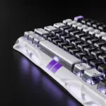 GravaStar Mercury V75-HE Gaming Keyboard With RGB Gateron Magnetic Jade Pro Switch : 8000Hz Polling Rate, 0.005mm Magnetic Switch Precision, 0.125ms Ultra-Low Latency, 256kHz Scan Rate, Adjustable Actuation, Rapid Trigger, Semi-Aluminum Build  | Mecha Gray