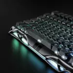 GravaStar Mercury V75-HE Gaming Keyboard With RGB Gateron Magnetic Jade Pro Switch : 8000Hz Polling Rate, 0.005mm Magnetic Switch Precision, 0.125ms Ultra-Low Latency, 256kHz Scan Rate, Adjustable Actuation, Rapid Trigger, Semi-Aluminum Build  | Stealth Black