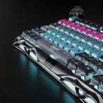 GravaStar Mercury V75 Pro Hall Effect Gaming Keyboard With Gateron HE Magnetic Jade Switch, 8000Hz Polling Rate, 0.005mm Precision, 256K Scan Rate, Adjustable Actuation, Rapid Trigger, RGB Lighting, Semi-Aluminum Build | Cyberpunk
