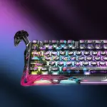 GravaStar Mercury V75 Pro Hall Effect Gaming Keyboard With Gateron HE Magnetic Jade Switch, 8000Hz Polling Rate, 0.005mm Precision, 256K Scan Rate, Adjustable Actuation, Rapid Trigger, RGB Lighting, Semi-Aluminum Build | Special Edition - Neon Graffiti