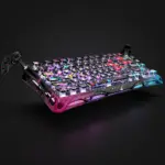 GravaStar Mercury V75 Pro Hall Effect Gaming Keyboard With Gateron HE Magnetic Jade Switch, 8000Hz Polling Rate, 0.005mm Precision, 256K Scan Rate, Adjustable Actuation, Rapid Trigger, RGB Lighting, Semi-Aluminum Build | Special Edition - Neon Graffiti