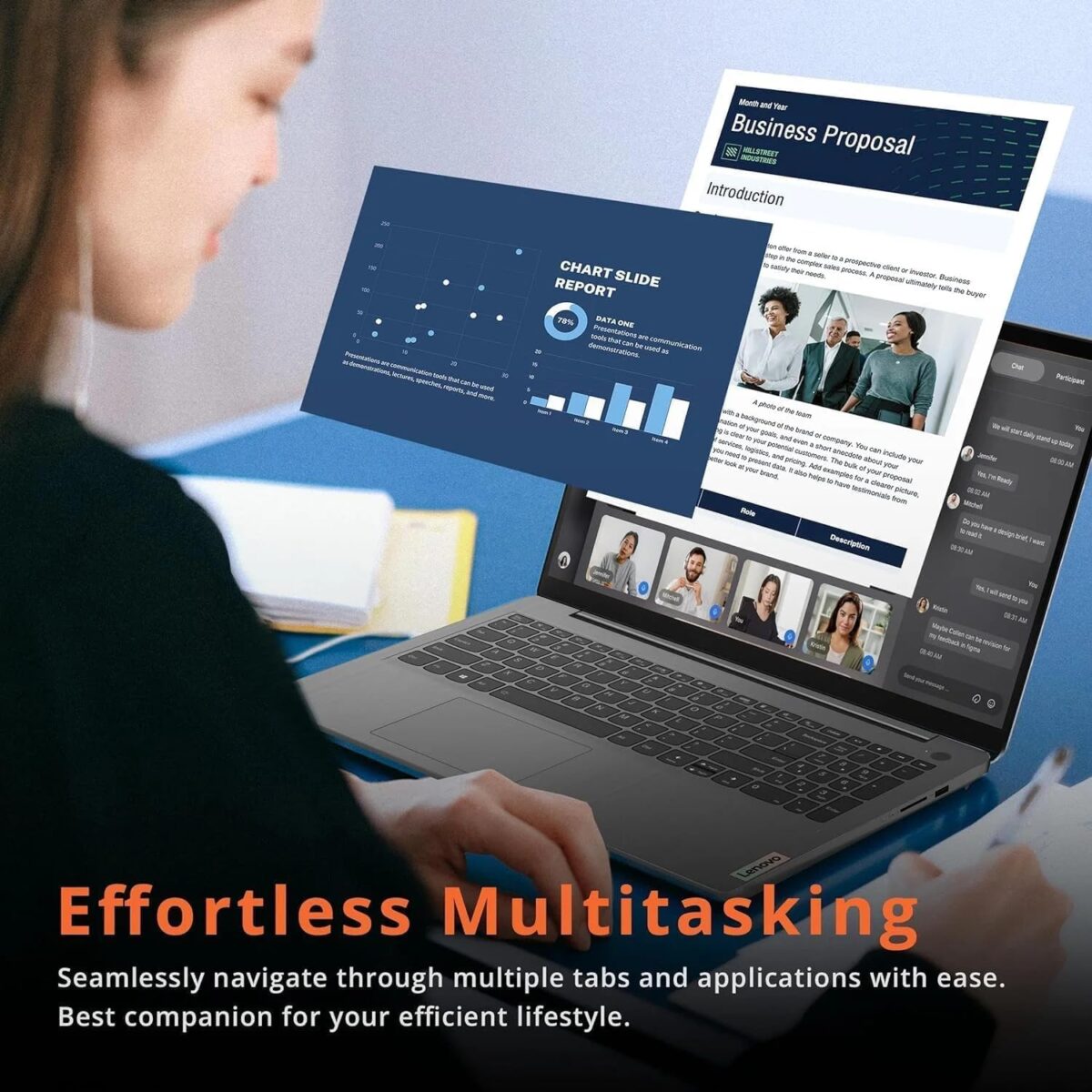 Lenovo IdeaPad 1 15IRU7 Intel® Core i5-1335U | 16GB DDR4 RAM ; 256GB NVMe SSD | Intel® Iris® Xe Graphics | 15.6-inch FHD TN Display | Windows® 11 | Cloud Grey