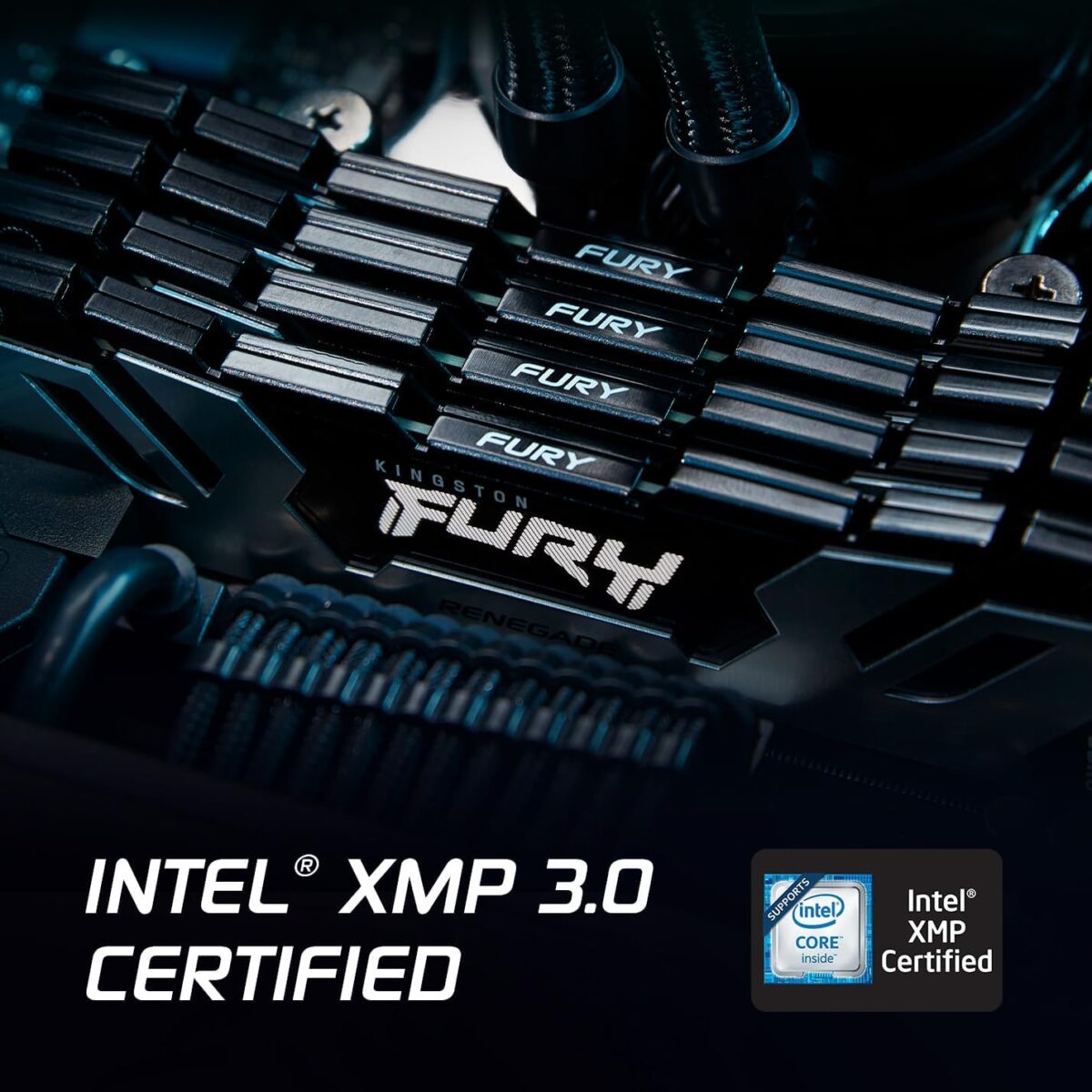 Kingston Fury Renegade 16GB DDR5 7600MT/s Desktop RAM With CL38 Timing 1.45V , Intel XMP 3.0 And AMD EXPO Support, Aluminium Heat Spreader, High-Speed Gaming Memory | Silver/Black ~ KF576C38RS-16 