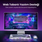 GravaStar Mercury V75-HE Gaming Keyboard With RGB Gateron Magnetic Jade Pro Switch : 8000Hz Polling Rate, 0.005mm Magnetic Switch Precision, 0.125ms Ultra-Low Latency, 256kHz Scan Rate, Adjustable Actuation, Rapid Trigger, Semi-Aluminum Build  | Mecha Gray