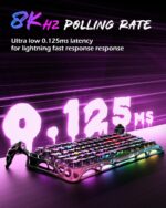 GravaStar Mercury V75 Pro Hall Effect Gaming Keyboard With Gateron HE Magnetic Jade Switch, 8000Hz Polling Rate, 0.005mm Precision, 256K Scan Rate, Adjustable Actuation, Rapid Trigger, RGB Lighting, Semi-Aluminum Build | Special Edition - Neon Graffiti
