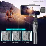  3-Axis Handheld Phone Gimbal Stabilizer With Foldable Design, 2200mAh Battery, Multi-Mode Stabilization, Gesture Control, USB Charging, For Smartphones Under 6 Inches