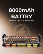 GravaStar Mercury K1 Pro 75% Mechanical Keyboard With Aluminum Alloy Body, Kailh Speedy Mint Linear Switches, Dual RGB, Tri-Mode Wireless, 8000mAh Battery, Windows OS & mac OS | CyberFlare