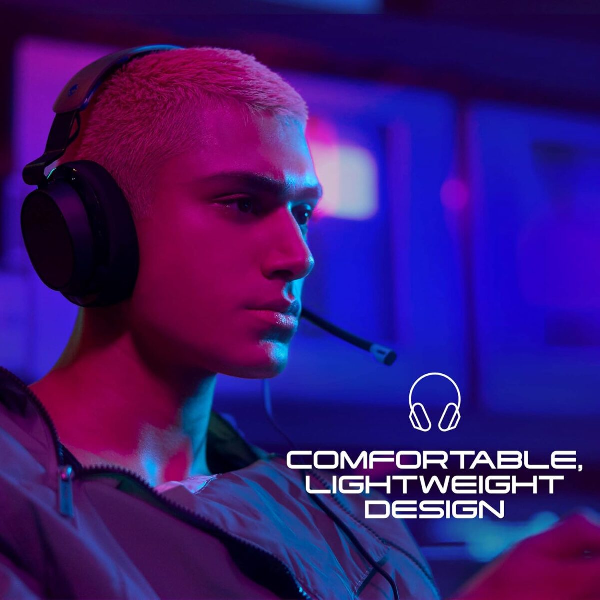 Skullcandy SLYR Pro Wired Gaming Headset With 50mm Drivers, Enhanced Sound Perception, AI Clear Voice Mic, Multi-Platform USB-C/3.5mm Support, 20h Battery, Lightweight Comfort | Black DigiHype ~ S6SPY-Q766