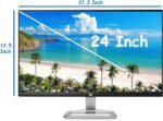 HP 24ec UltraSlim 24 Inch IPS Full HD Monitor With Edge To Edge Display Anti Glare Screen HDMI VGA 60Hz Refresh Rate 178 Degree Viewing Angle And 16.7 Million Colors