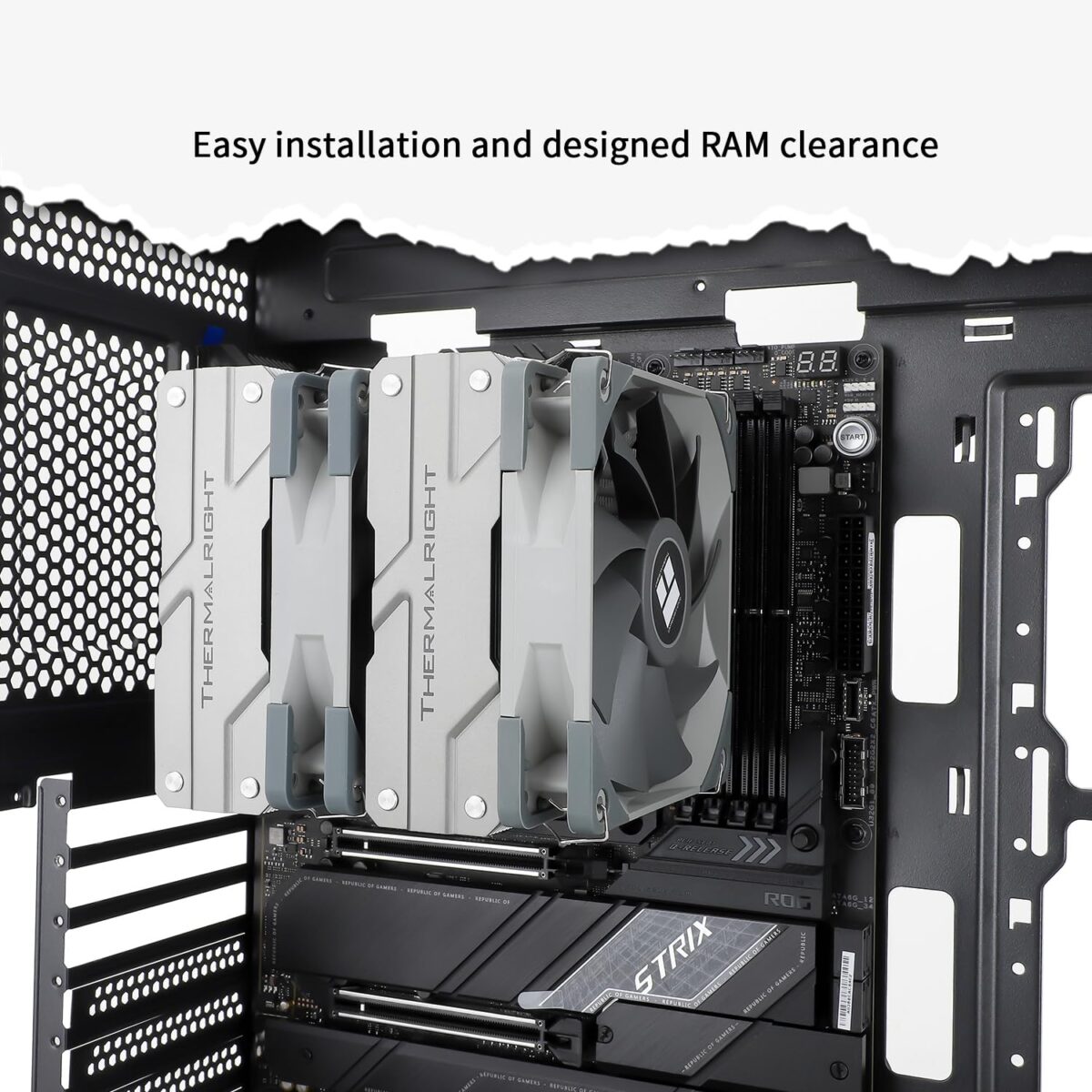 Thermalright Peerless Assassin 120 CPU Air Cooler With 6 Heat Pipes, Dual 120mm PWM Fans, 245W TDP, AGHP Technology, Aluminium Heatsink, For Intel And AMD AM4 AM5 LGA1700 | GRAPHITE SILVER