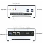 MEGA BYTE Mini Desktop With Intel Core i3-1115G4 | 16GB DDR4 RAM | 1TB SSD | DOS | Wi-Fi 5, HDMI, DisplayPort, 6x USB 3.0, Dual RJ45 Network Ports