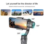  3-Axis Handheld Phone Gimbal Stabilizer With Foldable Design, 2200mAh Battery, Multi-Mode Stabilization, Gesture Control, USB Charging, For Smartphones Under 6 Inches