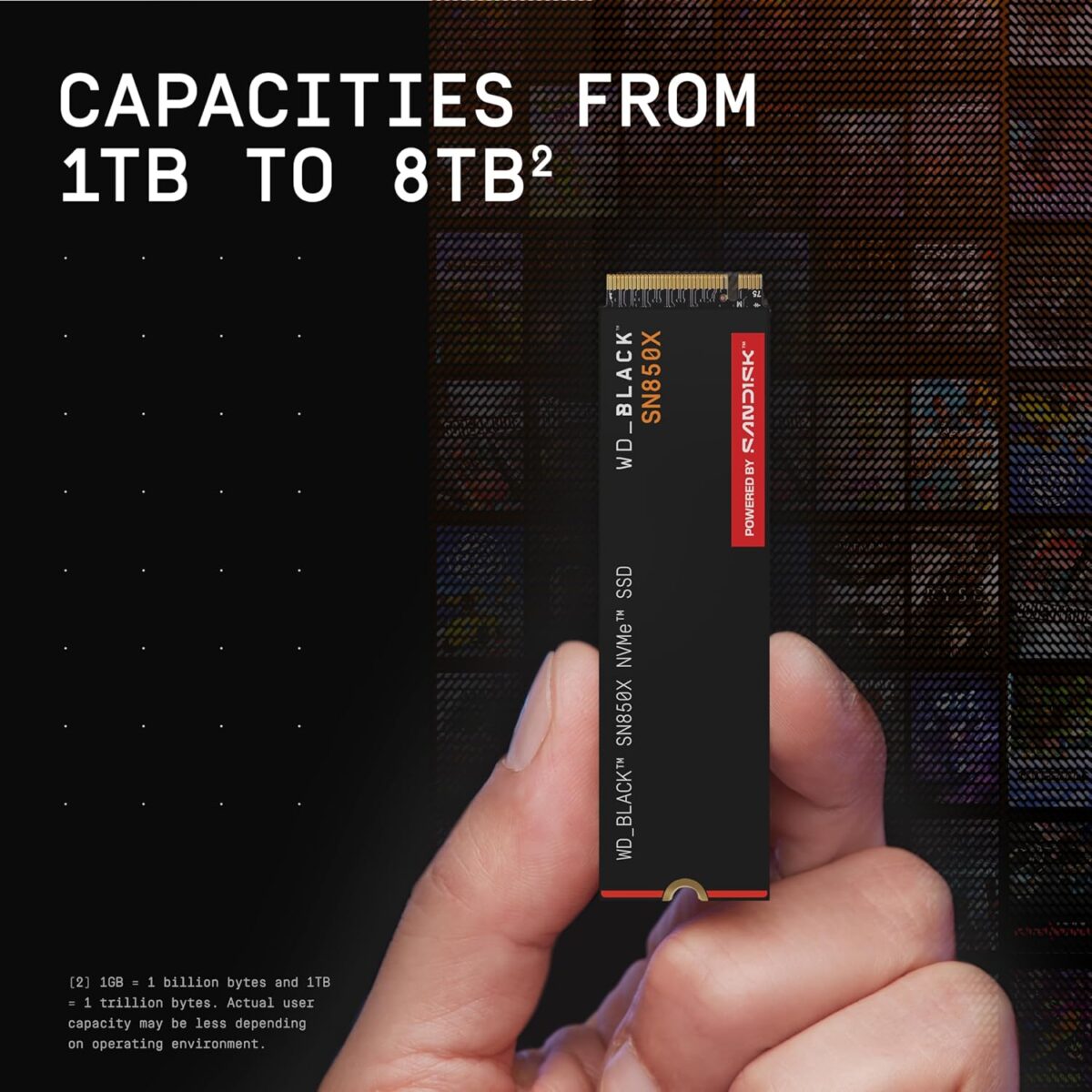 WDBB9G0040BNC-SANDIS WD BLACK SN850X GEN4 4TB 7300MB/S POWERED BY SANDISK WD_BLACK SN850X 4TB NVMe SSD Without Heatsink, PCIe Gen4 x4, Up To 7300MB/s Read And 6600MB/s Write, M.2 2280, Sandisk TLC 3D NAND, DirectStorage Support, Game Mode 2.0