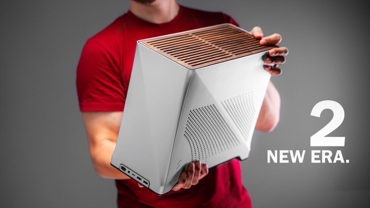 FD-C-ERA2N-01 FRACTAL DESIGN ERA 2 MINI-ITX SILVER CASE Fractal Era 2 Silver Mini-ITX PC Case With Anodized Aluminum Body, Walnut Top Panel, PCIe 4.0 Riser, 280 Mm AIO Support, Dual Aspect PWM Fans, 4×2.5-Inch Drive Mounts, 3-Slot GPU Compatibility ~ FD-C-ERA2N-01