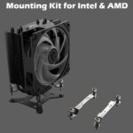 MSI MAG COREFROZR AA13  ARGB CPU Air Cooler With 240W TDP, Quad 6mm Heat Pipes, 120mm CycloBlade7 Fan, Intel LGA 1700/1851 & AMD AM4/AM5 Support | Black