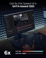 Lexar NM610 PRO 500GB NVMe SSD M.2 2280 With PCIe Gen3x4 Interface, Up To 3300MB/s Read Speed, NVMe 1.4 Technology, Compact Design, High Endurance 120TBW