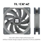 Thermalright Peerless Assassin 120 CPU Air Cooler With 6 Heat Pipes, Dual 120mm PWM Fans, 245W TDP, AGHP Technology, Aluminium Heatsink, For Intel And AMD AM4 AM5 LGA1700 | GRAPHITE SILVER