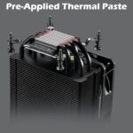 MSI MAG COREFROZR AA13  ARGB CPU Air Cooler With 240W TDP, Quad 6mm Heat Pipes, 120mm CycloBlade7 Fan, Intel LGA 1700/1851 & AMD AM4/AM5 Support | Black