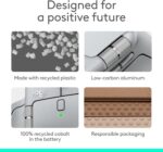 Logitech MX Master 4 Wireless Mouse With Haptic Feedback, MagSpeed Scroll Wheel, 8K DPI Darkfield Sensor, Bluetooth LE, USB-C Logi Bolt, Multi-Device Support | Pale Gray