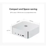 Beelink SEi14 Mini PC : Intel® Core Ultra 5 125H | 32GB DDR5 RAM ; 1TB PCIe 4.0 SSD | Intel® Arc Graphics | Triple 4K Display, WiFi 6 & Bluetooth 5.2 | DOS | Frost Silver - Image 17