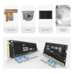 Beelink SEi14 Mini PC : Intel® Core Ultra 5 125H | 32GB DDR5 RAM ; 1TB PCIe 4.0 SSD | Intel® Arc Graphics | Triple 4K Display, WiFi 6 & Bluetooth 5.2 | DOS | Frost Silver - Image 10