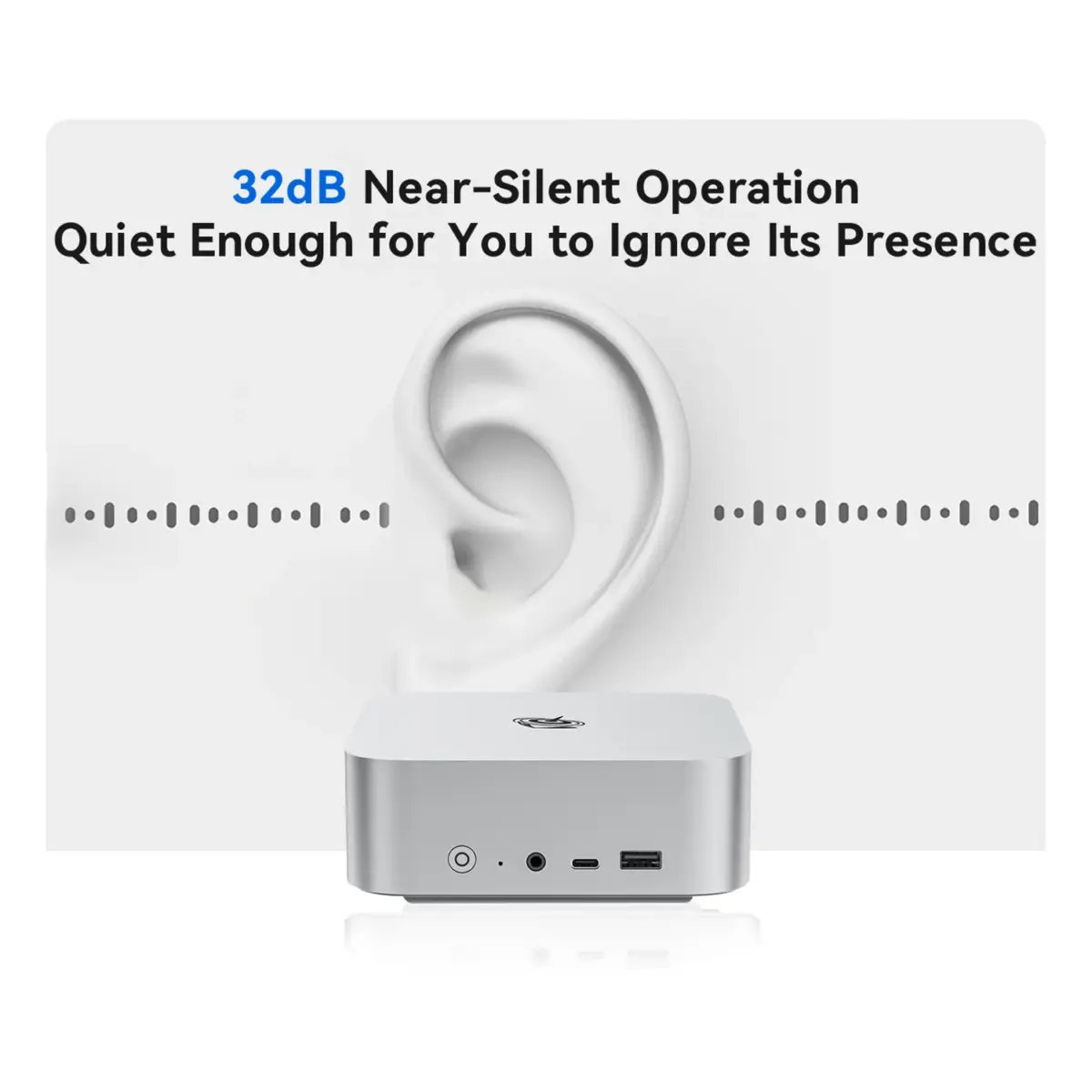 Beelink SEi14 Mini PC : Intel® Core Ultra 5 125H | 32GB DDR5 RAM ; 1TB PCIe 4.0 SSD | Intel® Arc Graphics | Triple 4K Display, WiFi 6 & Bluetooth 5.2 | DOS | Frost Silver - Image 7