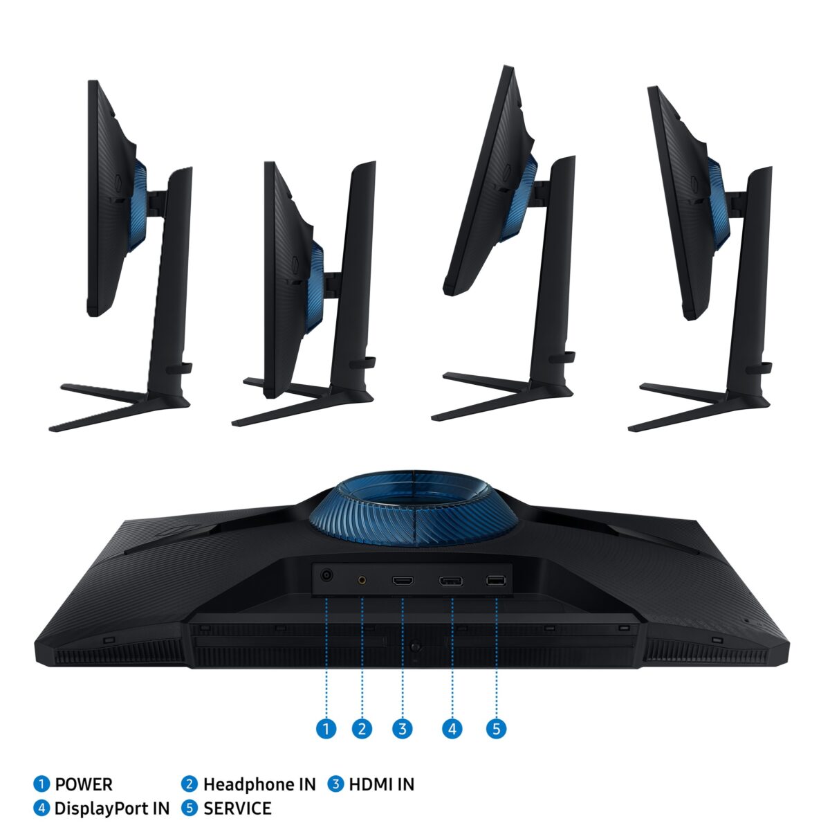 Samsung Odyssey G3 G30D 24-Inch FHD 180Hz 1ms VA HDR10 Gaming Monitor With FreeSync, Black Equalizer, Virtual Aim Point, Ergonomic HAS Stand, DP 1.4/HDMI 2.0 – LS24DG302