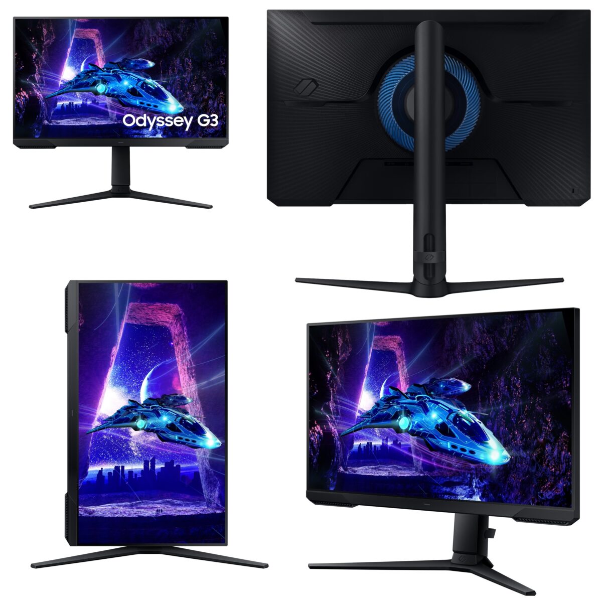 Samsung Odyssey G3 G30D 24-Inch FHD 180Hz 1ms VA HDR10 Gaming Monitor With FreeSync, Black Equalizer, Virtual Aim Point, Ergonomic HAS Stand, DP 1.4/HDMI 2.0 – LS24DG302