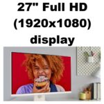 LG  27-Inch Smart FHD IPS Computer Monitor With webOS 23 , 100Hz, Built-in Speaker, sRGB 99%, Airplay, Bluetooth, Screen Share, AirPlay 2, Bluetooth, Remote Control | WHITE ~ 27U511SA-W