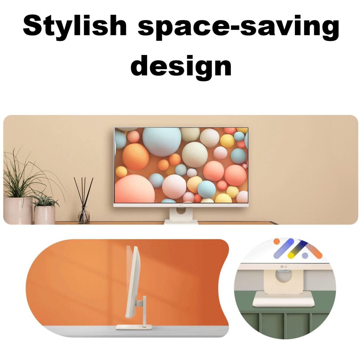 LG  27-Inch Smart FHD IPS Computer Monitor With webOS 23 , 100Hz, Built-in Speaker, sRGB 99%, Airplay, Bluetooth, Screen Share, AirPlay 2, Bluetooth, Remote Control | WHITE ~ 27U511SA-W