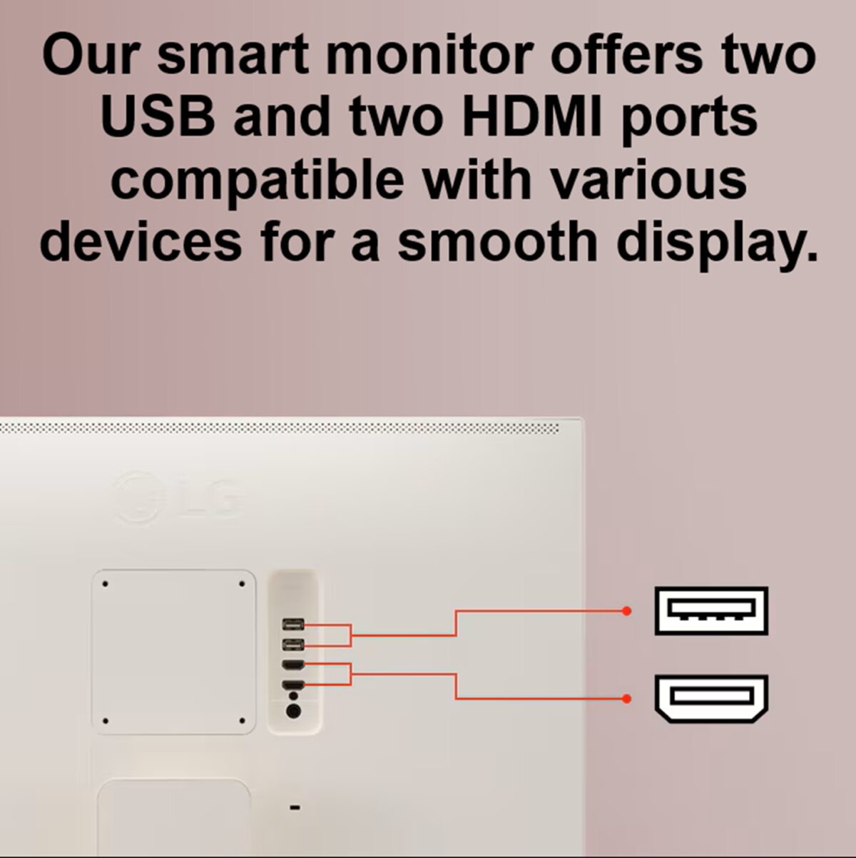 LG  27-Inch Smart FHD IPS Computer Monitor With webOS 23 , 100Hz, Built-in Speaker, sRGB 99%, Airplay, Bluetooth, Screen Share, AirPlay 2, Bluetooth, Remote Control | WHITE ~ 27U511SA-W