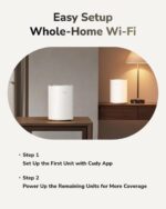 Cudy BE3600 Gigabit Mesh Wi-Fi 7 System With Dual-Band 3.6Gbps Speed, Quad-Core CPU, MLO, 3× Gigabit Ports, VPN, App Control, 200 Devices | M3600 ~ 3-Pack