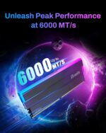 Biwin Black Opal DW100 DDR5 6000 MT/s RGB 32GB RAM Kit (16GB x2) CL28 , 1.4V , Three-Fin Cooling, Hynix ICs, Unlocked PMIC, AMD Optimization , Intel Compatible , One-Click Overclocking | BLACK ~ BXL53260DW1-D28FB