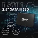 DS700SSDA-256GB DATO SSD DS700 SATA3 2.5" 535MB/s 256GB DATO DS700 256GB 2.5″ SATAIII SSD With 535MB/s Read, 500MB/s Write, Smart SLC Caching, Shock-Resistant Build, Low Power Use, Silent Operation, Lightweight Design, HDD Upgrade Ready | DS700SSDA-256GB
