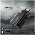 UGREEN 18W USB Quick Charge 3.0 Fast Charger With 3A Output, AFC And FCP Support, Fireproof ABS Housing, Intelligent Charging And Compact Travel Design | CD122-70273