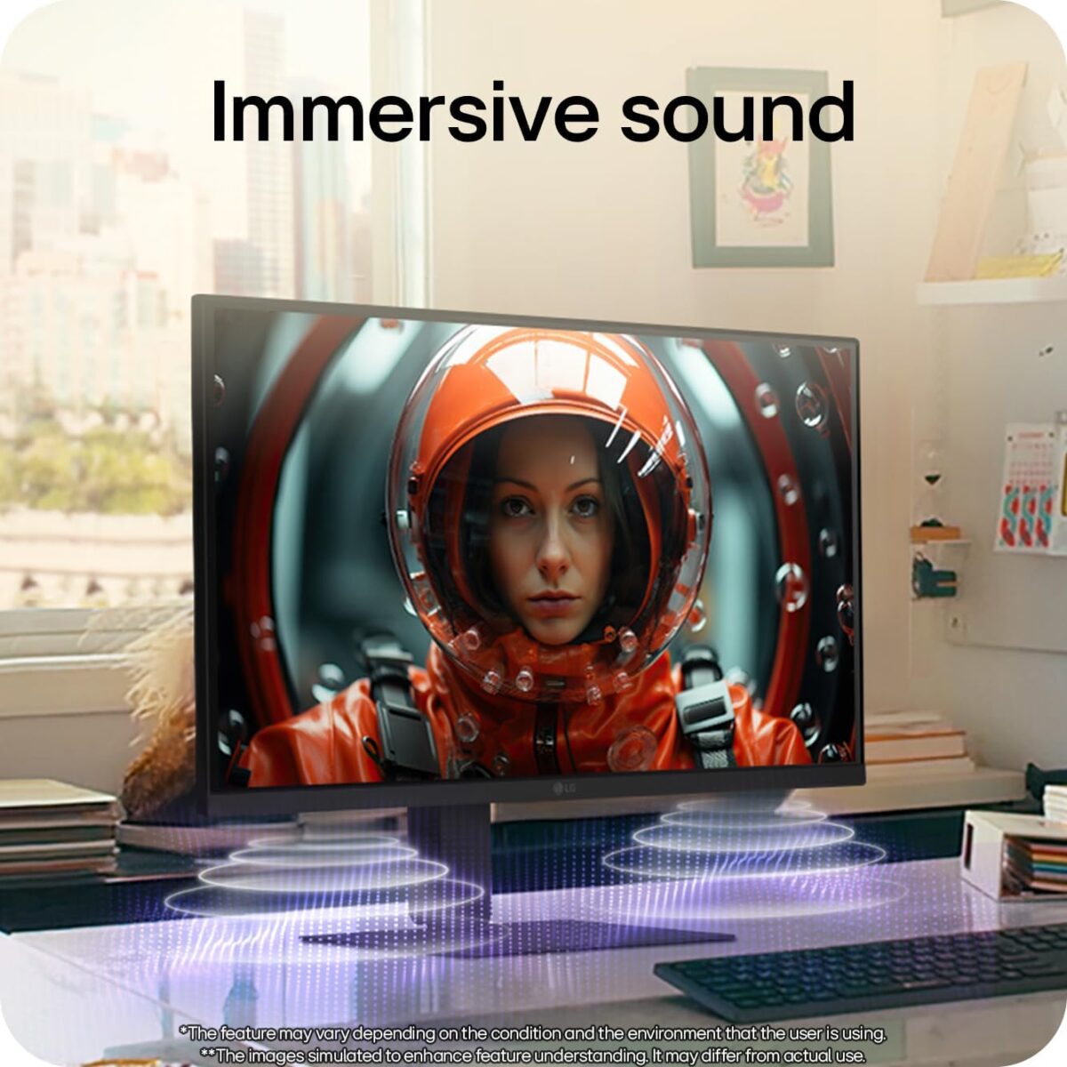 LG UltraFine Monitor - 4K UHD IPS 27 inch, 60Hz, 5ms GtG, HDR10, Home/Office Display, Eye Care features, Built-in Speakers, HDMI, DisplayPort, USB-C with 90W PD | Black ~ 27U730A-B