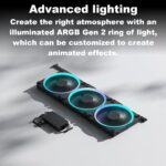 Fractal Momentum 12 RGB 3-Pack High-Performance 120mm Fans With ARGB Gen 2 Lighting, LCP Blades, FDB Bearing, PWM Control, Zero RPM Mode, High Airflow And Low Noise ~ Black FD-F-MR1-1203  Momentum 12 RGB, 3-pack, Black FD-F-MR1-1203