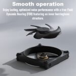 Fractal Momentum 12 RGB 3-Pack High-Performance 120mm Fans With ARGB Gen 2 Lighting, LCP Blades, FDB Bearing, PWM Control, Zero RPM Mode, High Airflow And Low Noise ~ Black FD-F-MR1-1203  Momentum 12 RGB, 3-pack, Black FD-F-MR1-1203