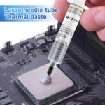 HY710 Silver Thermal Grease 25g Syringe With 3.17W/m-k Conductivity, Low 0.067°C-in²/W Impedance, Wide -20~180°C Operation Range, DIY-Ready Silver Formula For CPU GPU Cooling