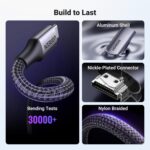 UGREEN-35984A UGREEN HDMI to USB-C 4K 60Hz 2 Meter Cable With USB Power Cable UGREEN Active HDMI To USB-C 4K 60Hz Cable With USB Power 2-meters , Supports 2K 120Hz 1080P 144Hz HDR Surround Audio, Unidirectional HDMI to Thunderbolt , for Switch, PS5 - SteamDeck - Laptop to USB-C Portable Monitor -AR/XR Headset | 35984A