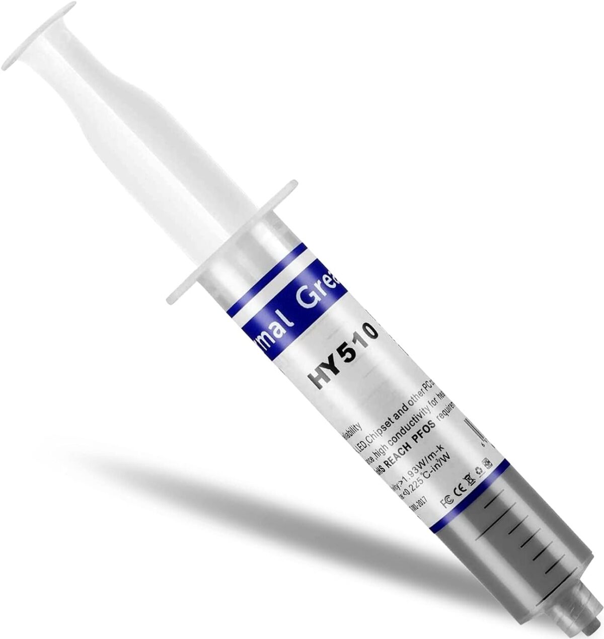 THERMAL-HY510 THERMAL PASTE HEATSINK COMPOUNDS HY510 30G Halnziye HY510 Grey Thermal Grease 25g Syringe With 1.93W/m-K Conductivity, Low Thermal Impedance, Wide Temperature Range, High Insulation, Entry CPU & LED Module Cooling Paste