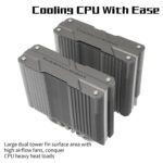 Thermalright Peerless Assassin 120 CPU Air Cooler With 6 Heat Pipes, Dual 120mm PWM Fans, 245W TDP, AGHP Technology, Aluminium Heatsink, For Intel And AMD AM4 AM5 LGA1700 | GRAPHITE SILVER