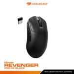 COUGAR Revenger Pro 4K Wireless Gaming Mouse with PixArt 3395 26000 DPI Sensor, 55g Ultra-Lightweight Design, 4000Hz Polling, Dual Wireless Dongles, 150h Battery