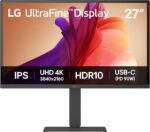 LG UltraFine Monitor - 4K UHD IPS 27 inch, 60Hz, 5ms GtG, HDR10, Home/Office Display, Eye Care features, Built-in Speakers, HDMI, DisplayPort, USB-C with 90W PD | Black ~ 27U730A-B