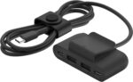 Belkin BoostCharge 4-Port USB Power Extender , 2× USB-C + 2× USB-A, 2m Extension Cable, Multi-Device Charging for iPhone 17/16/15 Series, iPad, Pixel, Galaxy & More | BLACK~ BUZ001